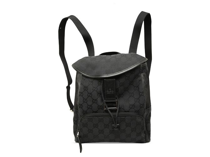 Gucci GG Canvas Backpack Black