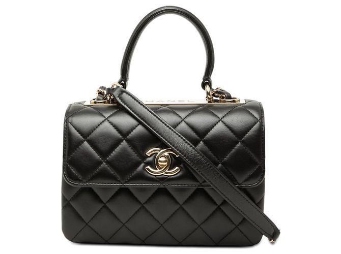 Borsa Chanel Matelassé Coco Mark Nero
