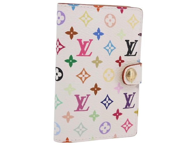 LOUIS VUITTON Monogram Multicolor Carnet de Val Mini Agenda M92653 Auth 192033V White