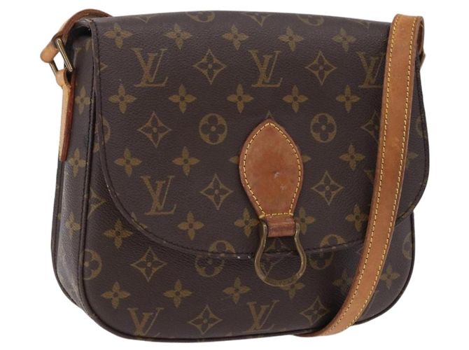 LOUIS VUITTON Monogram Saint Cloud GM Shoulder Bag M51242 LV Auth BA14303