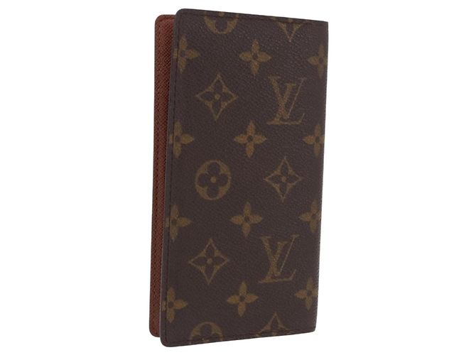 LOUIS VUITTON Monogram Agenda Poche Note Cover R20503 LV Auth 186628A Monogramma