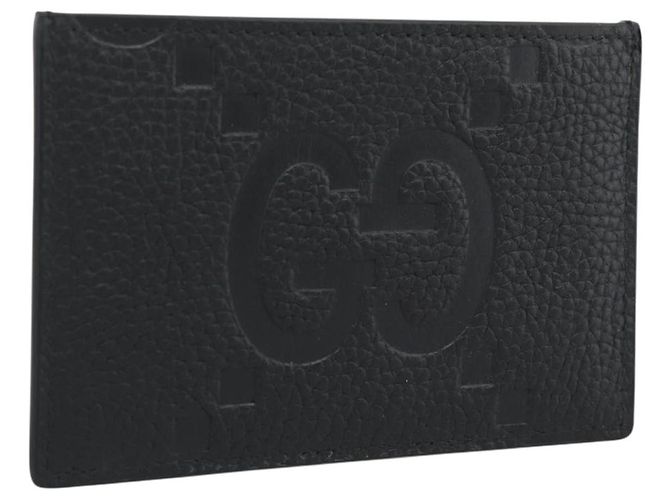 GUCCI Tarjetero GuccissimaGG Negro 812681 Auth 192847M