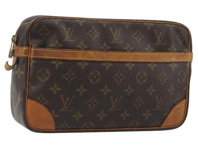 LOUIS VUITTON Monogram Compiegne 28 Clutch M51845 LV Auth 192990 Monogramma