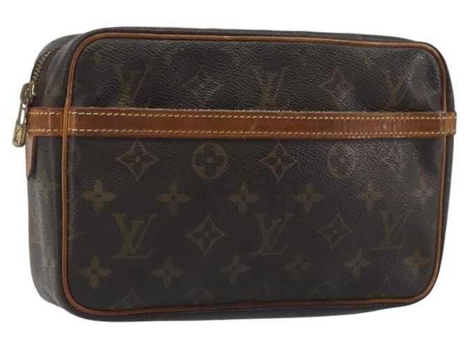 LOUIS VUITTON Monogram Compiegne 23 Clutch M51847 LV Auth 192239 Monogramma