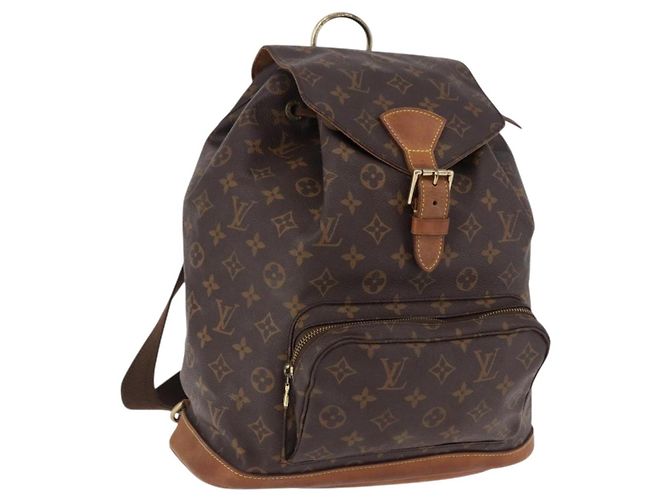 LOUIS VUITTON Monogram Montsouris GM Backpack M51135 LV Auth 191528