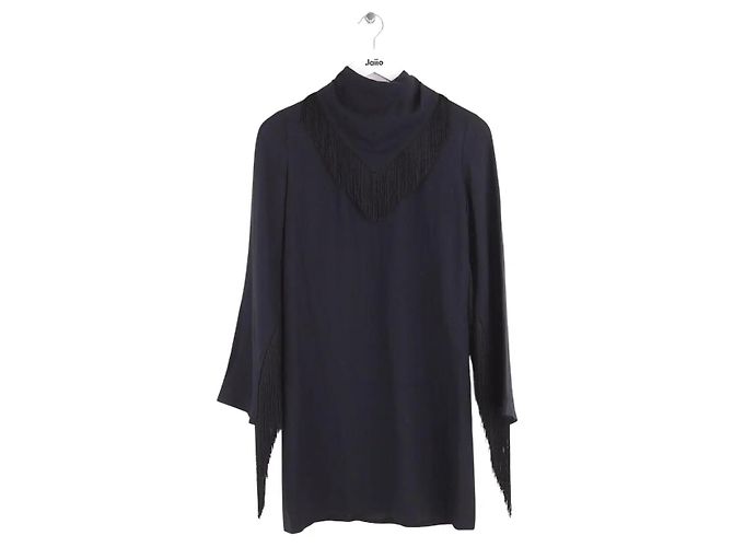 Vanessa Seward Vestido de flecos negro