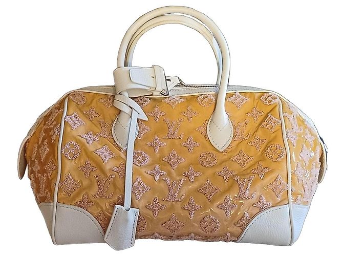 Louis Vuitton Speedy Monogram Dentelle Handtasche Weiß Monogramm
