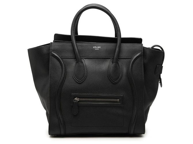 Céline Celine Luggage Mini Handtasche Schwarz