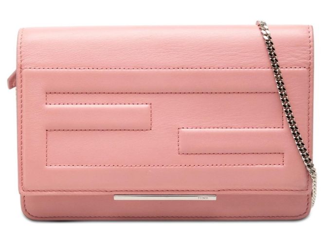 Bolsa de ombro com corrente e carteira Fendi