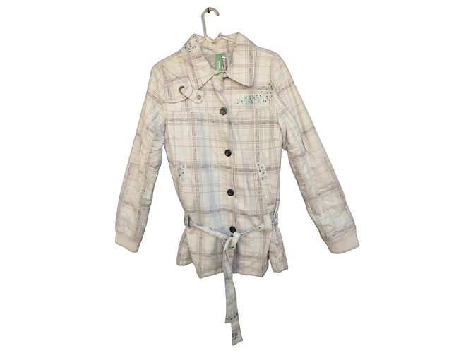 Autre Marque Kanabeach Biologik Parka Weiß Beige