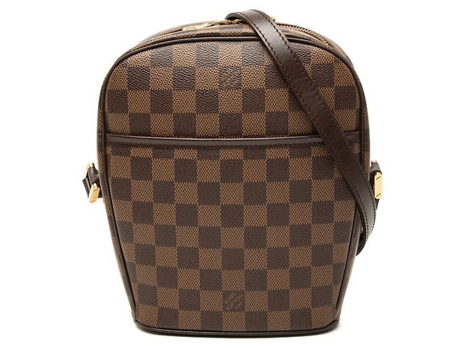 Bolsa Transversal Louis Vuitton Damier Ipanema PM Marrom