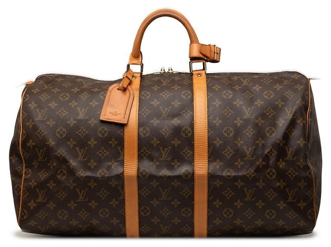 Bolsa Boston Louis Vuitton Monogram Keepall 55 Marrom