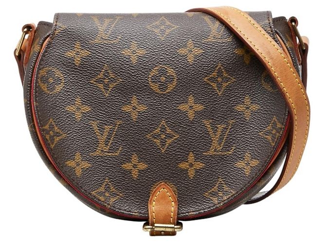 Sac bandoulière Louis Vuitton Monogram Tambourin Marron