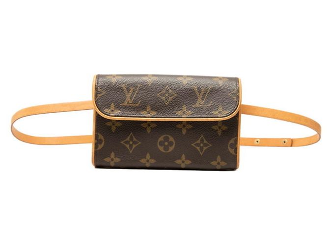 Borsa a tracolla Monogram Pochette Florentine Louis Vuitton Marrone