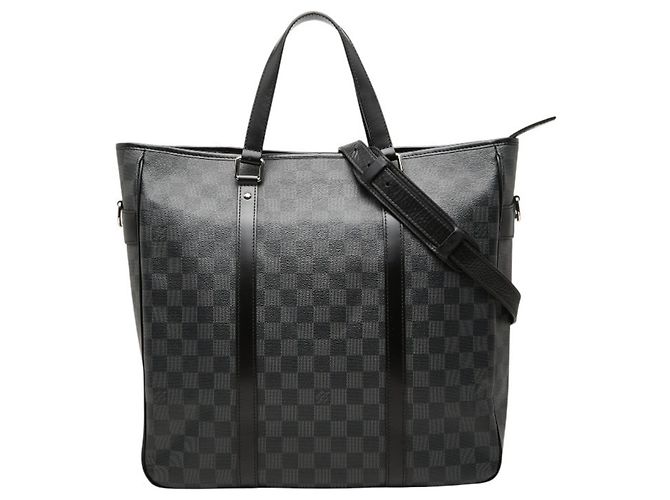 Borsa a tracolla Louis Vuitton Damier Graphite Tadao Nero