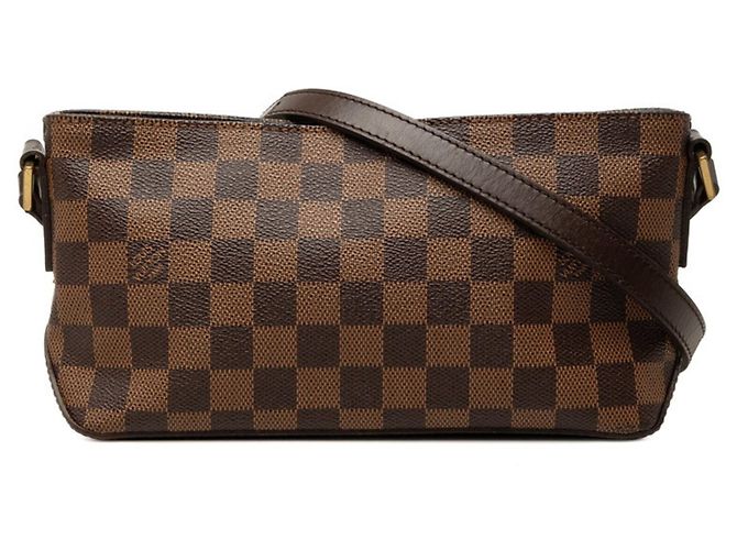 Bolsa Transversal Louis Vuitton Damier Trotteur Marrom