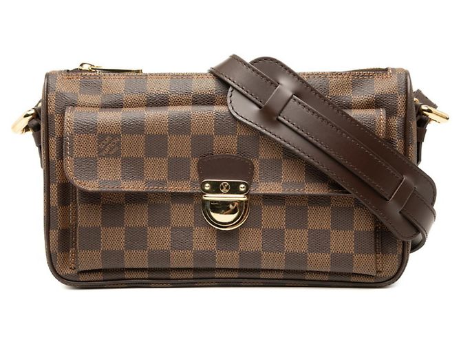 Bolsa de Ombro Louis Vuitton Damier Ravello GM Marrom