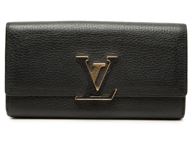 Portafoglio Long Capucines Louis Vuitton Nero