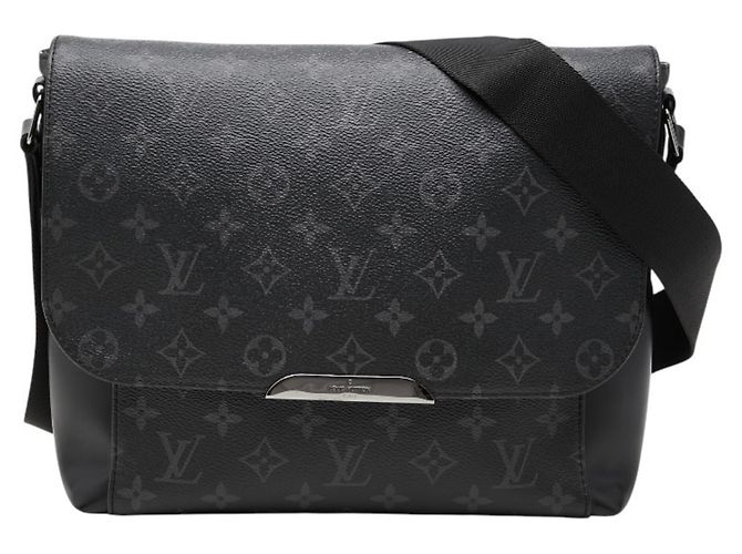 Borsa a tracolla Louis Vuitton Monogram Eclipse Messenger Explorer PM Nero