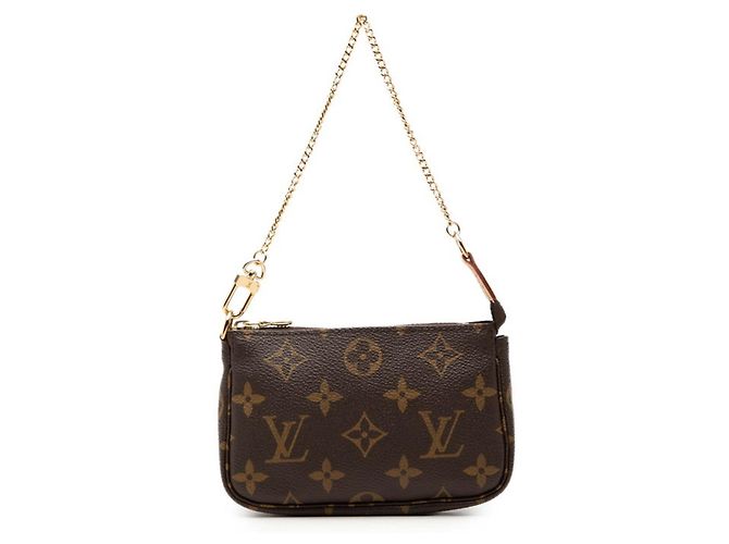 Louis Vuitton Monogram Mini Pochette Accessoires Marron