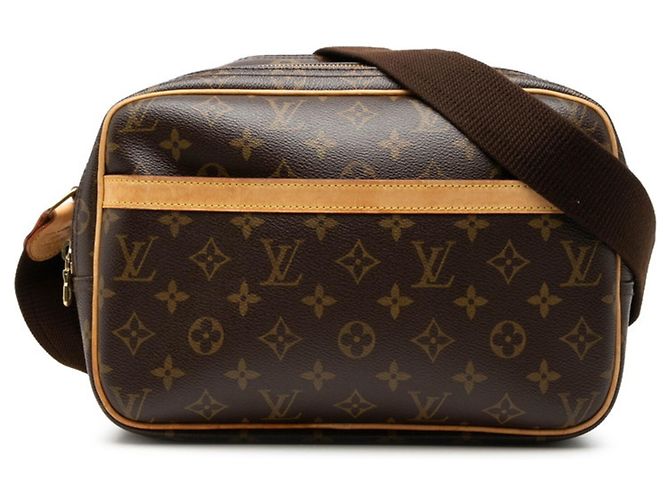Bolsa Transversal Louis Vuitton Monogram Reporter PM Marrom