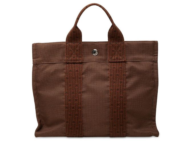 Hermès Borsa Tote Hermes Herline PM Marrone