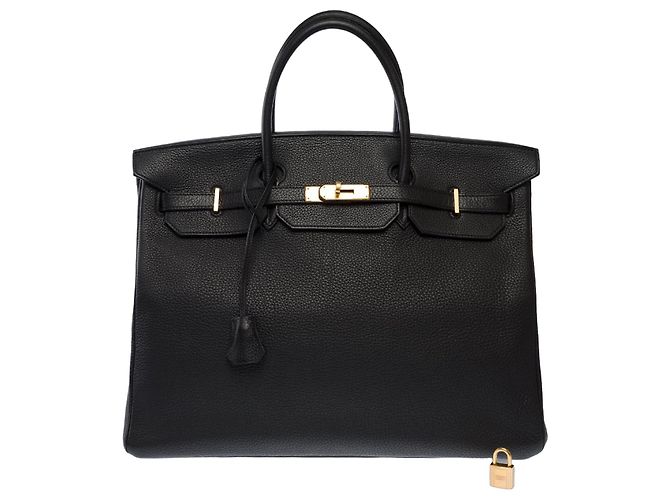 Hermès Bolsa HERMES Birkin 40 em Couro Preto - 103751