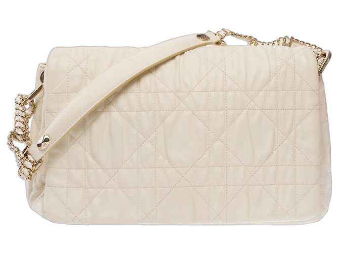 Bolsa DIOR Dior Caro em Couro Branco - 103695