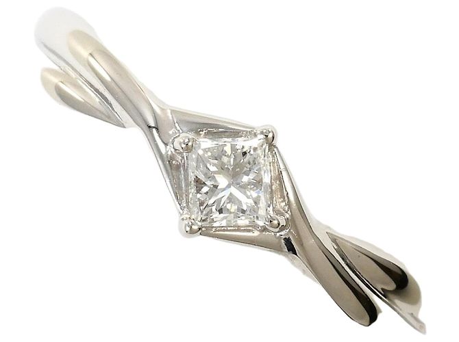 Autre Marque PT900 Platinring mit Diamant