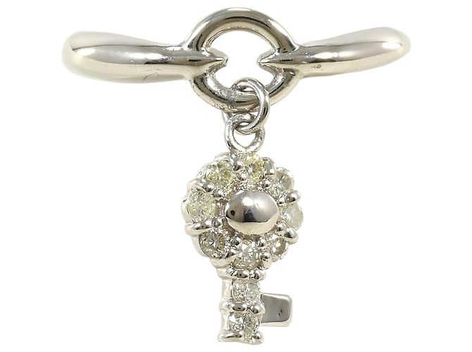 Autre Marque PT900 Platinring mit Diamant