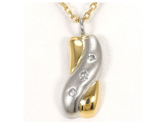 Autre Marque Collana in platino PT850 e oro giallo 18K D'oro