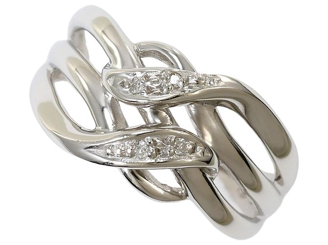 Autre Marque Platinring mit Diamant