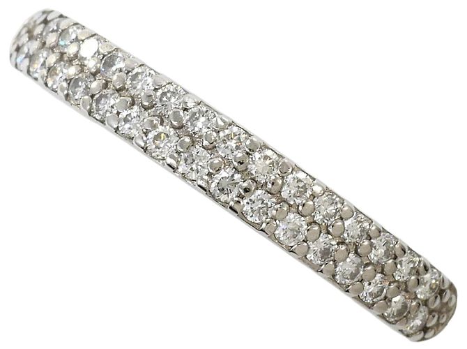 Autre Marque Platinring mit Diamant