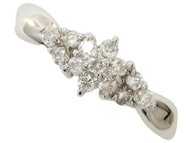 Autre Marque Platinring mit Diamant 