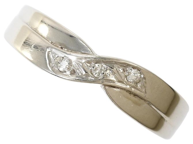 Autre Marque Platinring mit Diamant