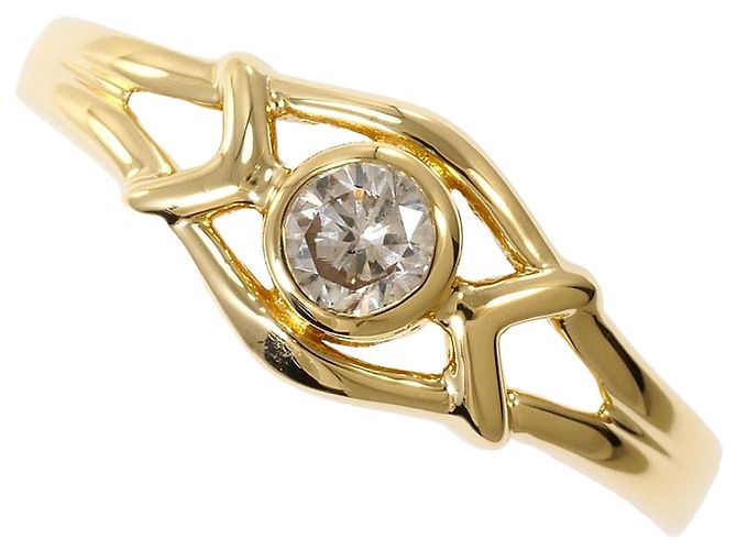 Autre Marque 18K Gelbgold Diamantring Golden