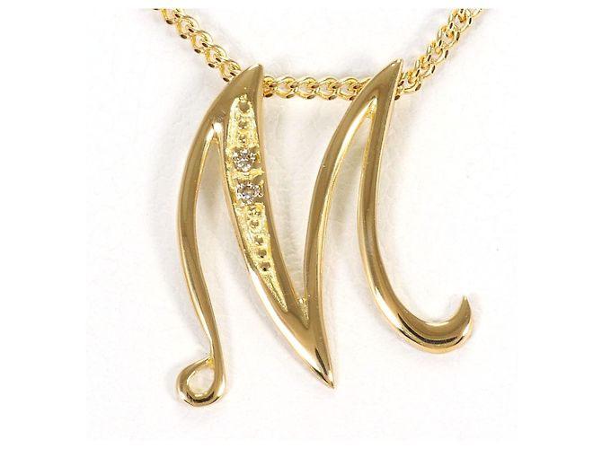 Autre Marque Collana in oro giallo 18K con diamante D'oro