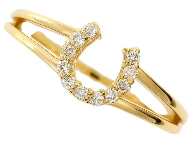 Autre Marque 18K Gelbgold-Ring mit Diamant Golden