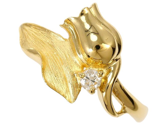 Autre Marque 18K Gelbgold Diamantring Golden