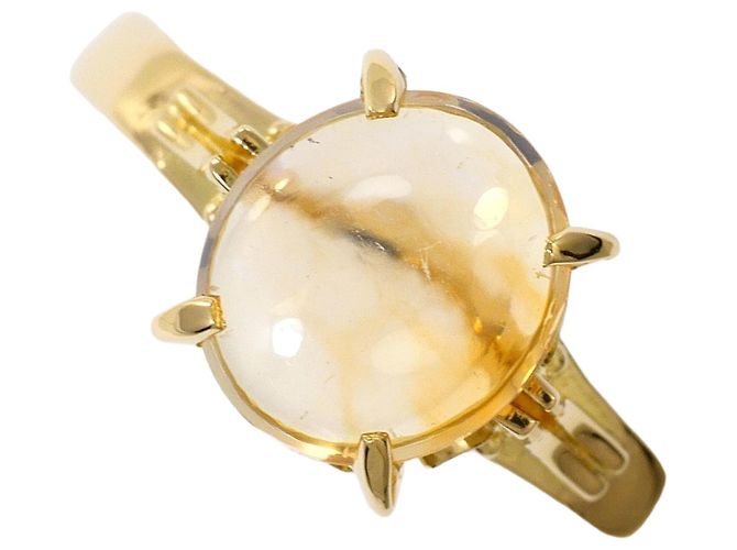 Autre Marque 18K Gelbgold-Ring mit Opal Golden