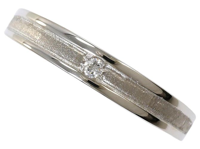 Autre Marque 14K Weißgold-Ring mit Zirkonia Golden