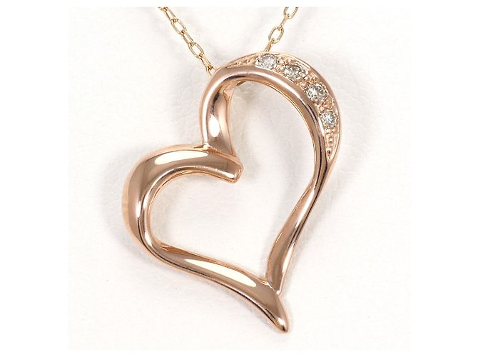 Autre Marque 10K Roségold Diamant Halskette Golden