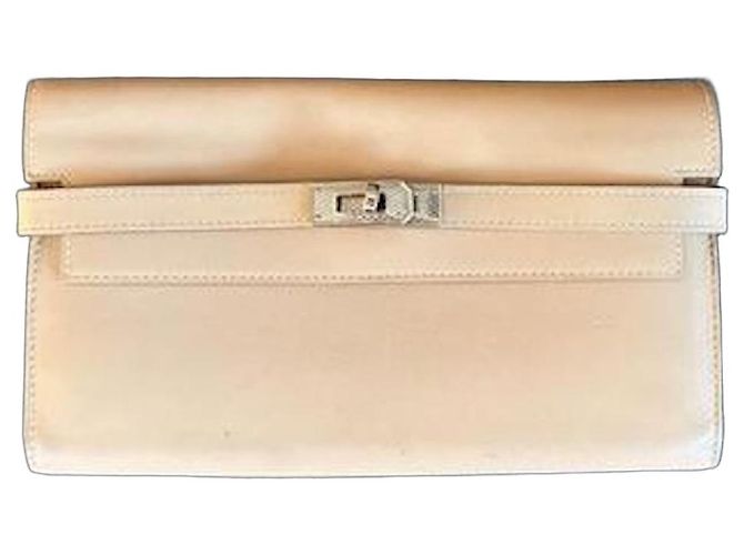 Kelly beige Hermès wallet
