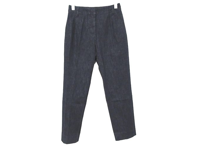 Pantaloni in denim stretch Max Mara Weekend Blu