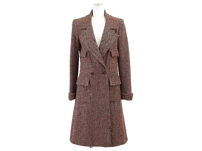 Casaco de lã e seda tweed Chanel Multicor