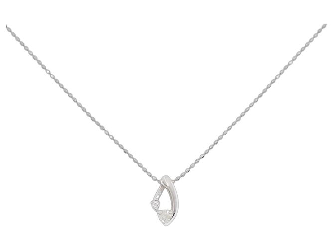 Autre Marque Collana con Diamanti Pt900/Pt850 Argento