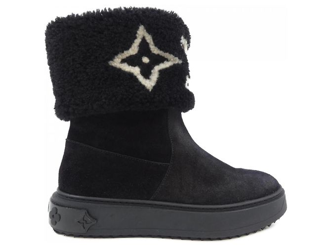 Botas de shearling Snowdrop Louis Vuitton Preto