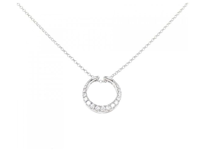 Autre Marque Au750 Diamant Halskette Silber