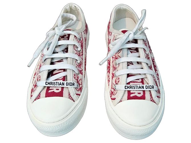 Christian Dior D-Connect Sneaker Weiß Rot