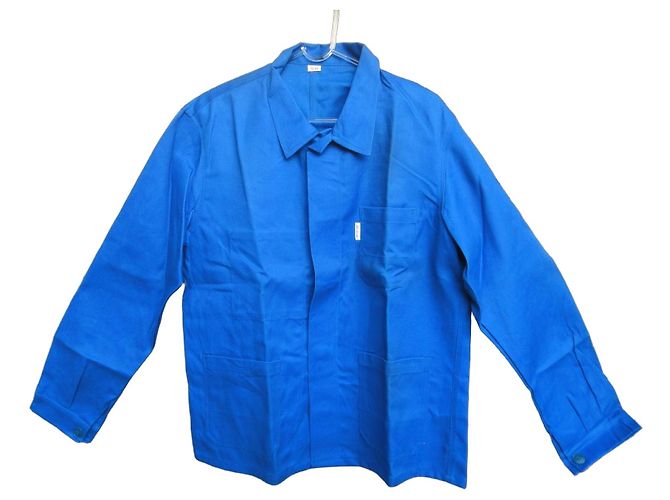 Autre Marque Molinel Blaue Baumwoll-Arbeitsjacke